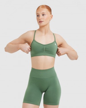 Oner Active Effortless Riemchen Bralette Sports Bras Grün | NRQYZBC-45