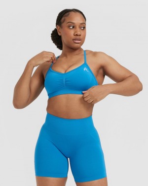 Oner Active Effortless Riemchen Bralette Sports Bras Blau | UYDAWQV-21