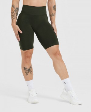 Oner Active Effortless Seamless Cycling Kurze Hose Khaki | ZCMOFKX-37