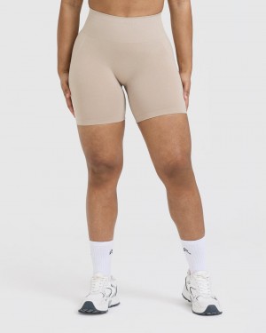 Oner Active Effortless Seamless Kurze Hose Hellbraun | TVKEGCR-86