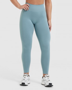 Oner Active Effortless Seamless Leggings Grau Blau | UBTEGAJ-64