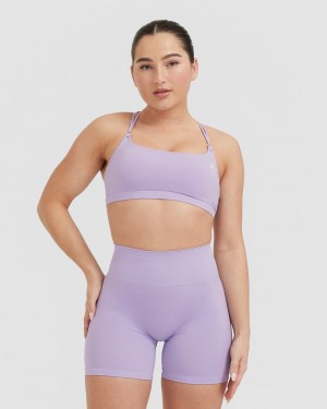 Oner Active Everyday Cross Over Bralette Sports Bras Lila | WZDTBOL-83