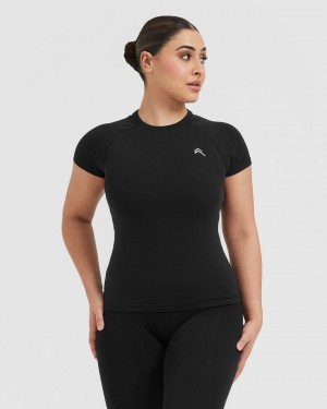 Oner Active Go To Seamless Fitted T-shirts Schwarz | FVLKUAO-42