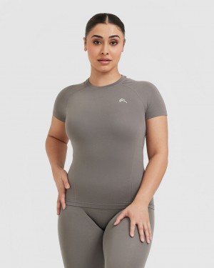 Oner Active Go To Seamless Fitted T-shirts Grau | JVRFTWU-43