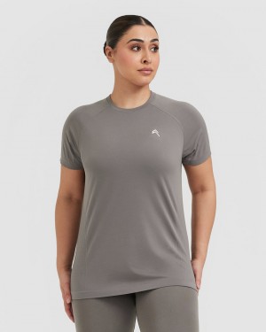 Oner Active Go To Seamless Loose T-shirts Grau | UBATQRW-73