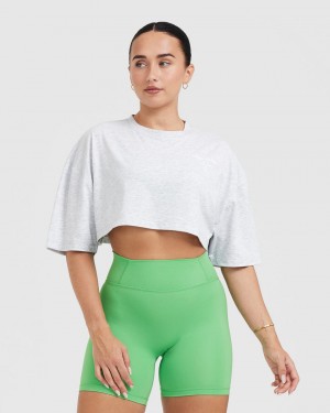 Oner Active Klassische Lifters Graphic Relaxed Crop Laufschuhe T-shirts Hellgrau | ANLDICY-58