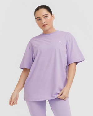 Oner Active Klassische Oversized Laufschuhe T-shirts Lila | UYBTFGM-24