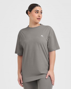 Oner Active Klassische Oversized Laufschuhe T-shirts Grau | RAHZYKP-02