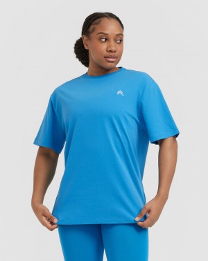 Oner Active Klassische Oversized Laufschuhe T-shirts Blau | FBLOXQZ-76