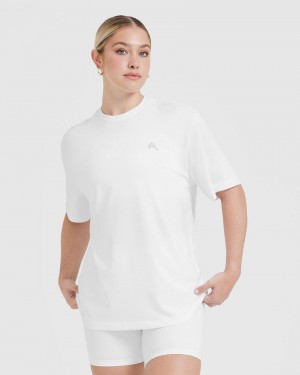 Oner Active Klassische Oversized Laufschuhe T-shirts Weiß | FVAXGEB-37