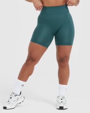 Oner Active Timeless High Waisted Kurze Hose Blau Türkis | SFERVPI-31