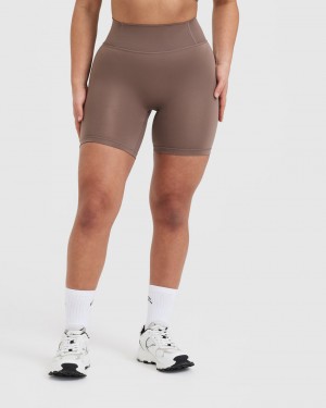 Oner Active Timeless High Waisted Kurze Hose Braun | VIXDCMZ-48