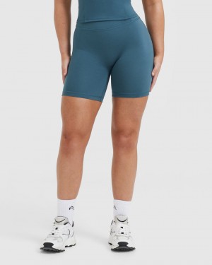 Oner Active Timeless High Waisted Kurze Hose Blau | FZYDGOK-63