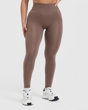 Oner Active Timeless High Waisted Leggings Braun | AVBLQRM-01