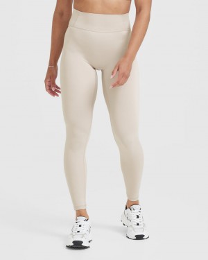 Oner Active Timeless High Waisted Leggings Braun | XCMNQFT-06