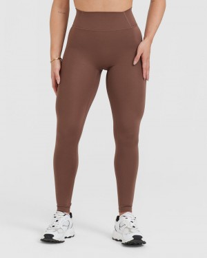 Oner Active Timeless High Waisted Leggings Braun | YKEPFLO-26