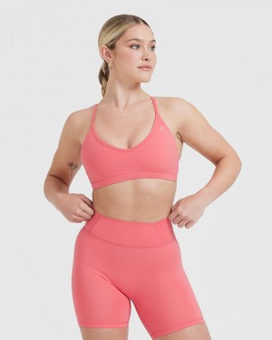 Oner Active Timeless Riemchen Bralette Sports Bras Rosa | CZBRKIE-84