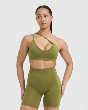 Oner Active Timeless Riemchen Bralette Sports Bras Olivgrün Grün | OVWDTJF-79