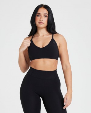 Oner Active Timeless Riemchen Bralette Sports Bras Schwarz | JBKWMIA-75