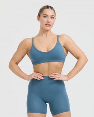 Oner Active Timeless Riemchen Bralette Sports Bras Blau | WJNUVLE-17