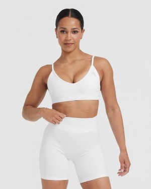 Oner Active Timeless Riemchen Bralette Sports Bras Weiß | LPDQOMX-71