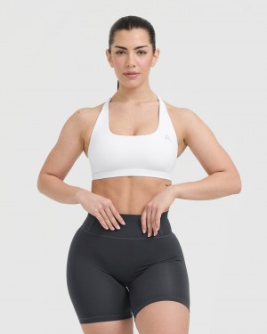 Oner Active Timeless Square Neck Sports Bras Weiß | UWRBTKL-85