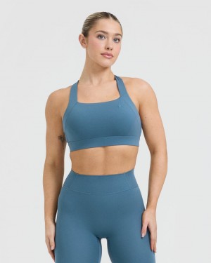 Oner Active Timeless Weite Riemen Sports Bras Blau | GMXNIVZ-24