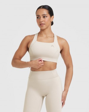 Oner Active Timeless Weite Riemen Sports Bras Braun | JDPRYEH-89