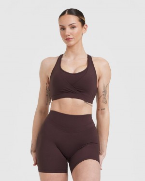 Oner Active Unified Layered Sports Bras Lila Braun | VUFMCAD-23