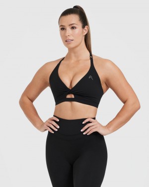 Oner Active Unified Twist Sports Bras Schwarz | FQMRATZ-57