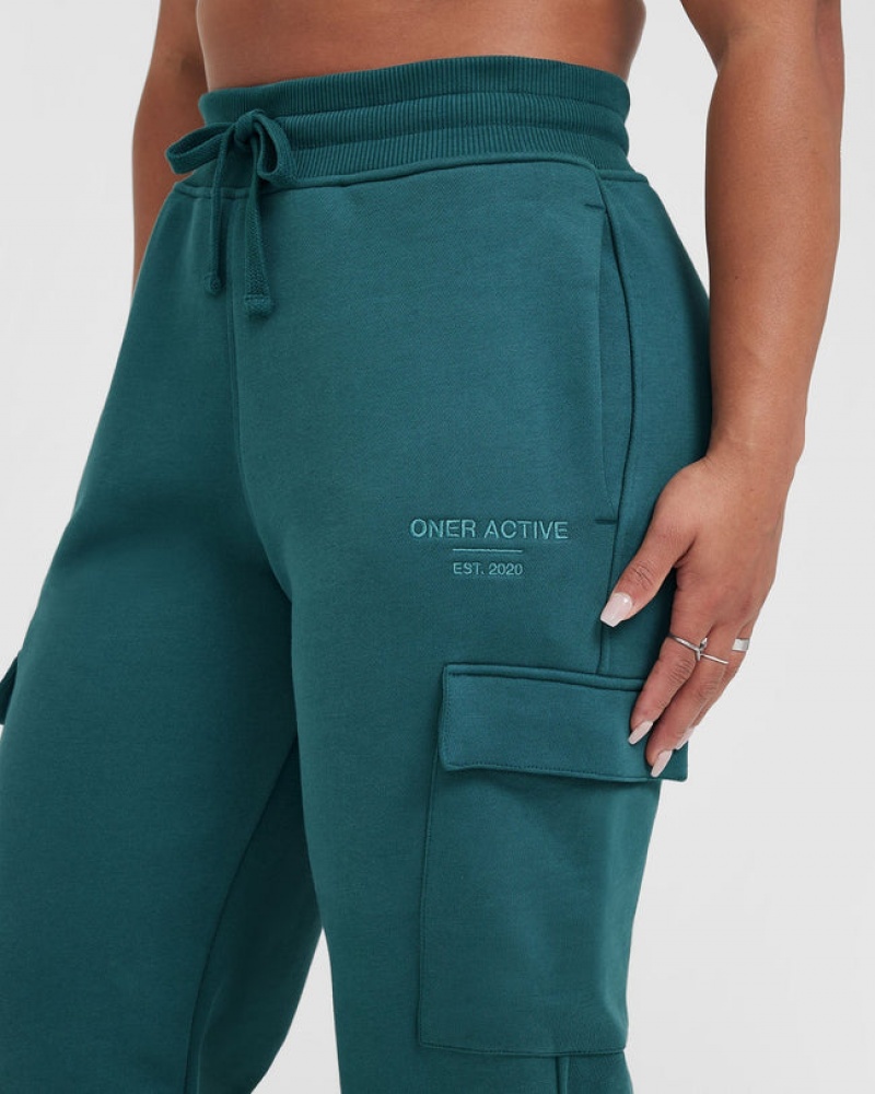 Oner Active All Day Est 2020 Cargo Jogginghose Blau Türkis | KJLAXUP-42