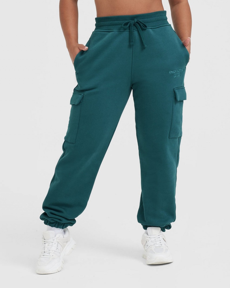 Oner Active All Day Est 2020 Cargo Jogginghose Blau Türkis | KJLAXUP-42