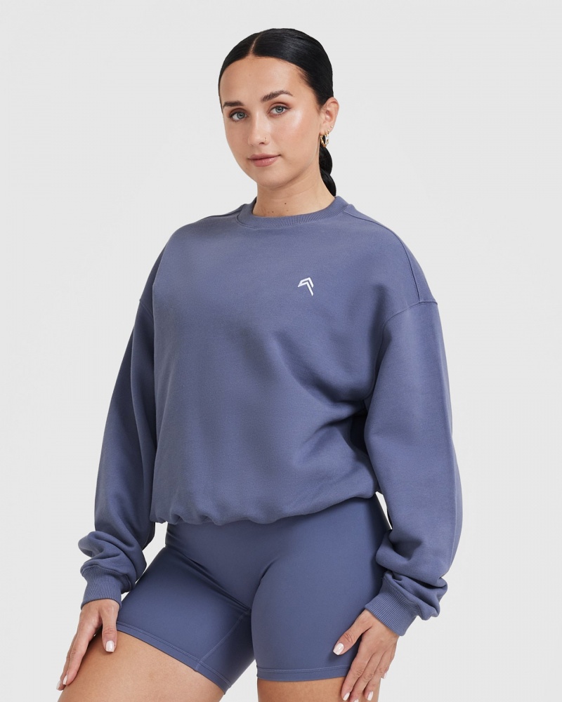 Oner Active All Day Laufschuhe Oversized Sweatshirts Blau | VAWDFHP-83