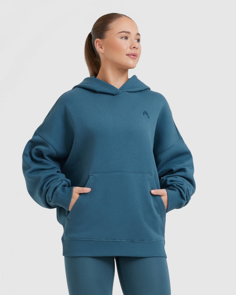 Oner Active All Day Oversized Hoodie Blau | ENABMQW-26