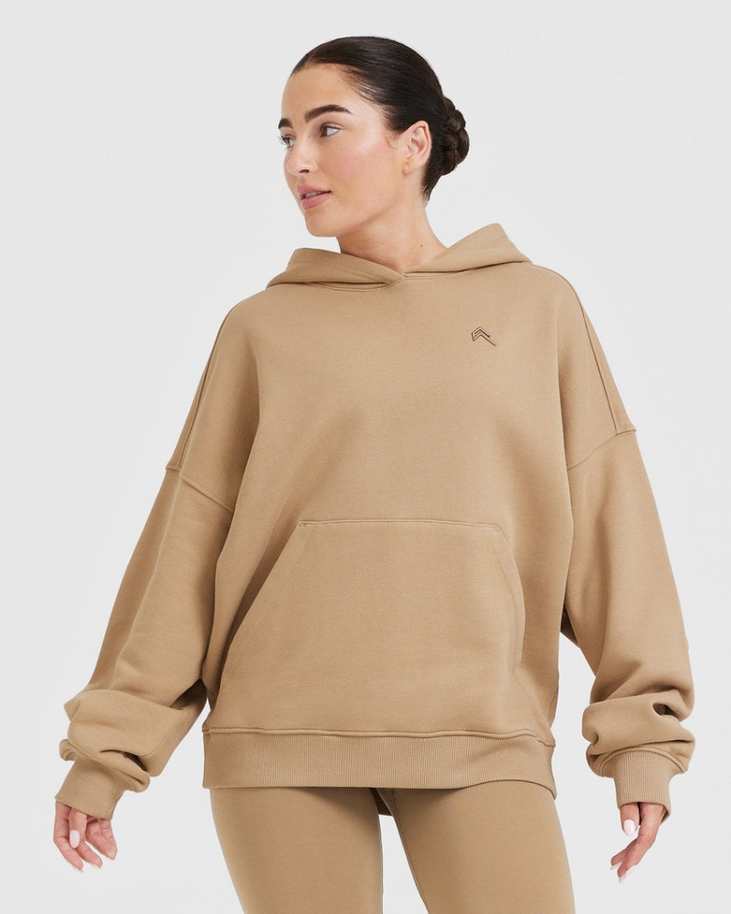 Oner Active All Day Oversized Hoodie Braun | DEPLGIJ-19