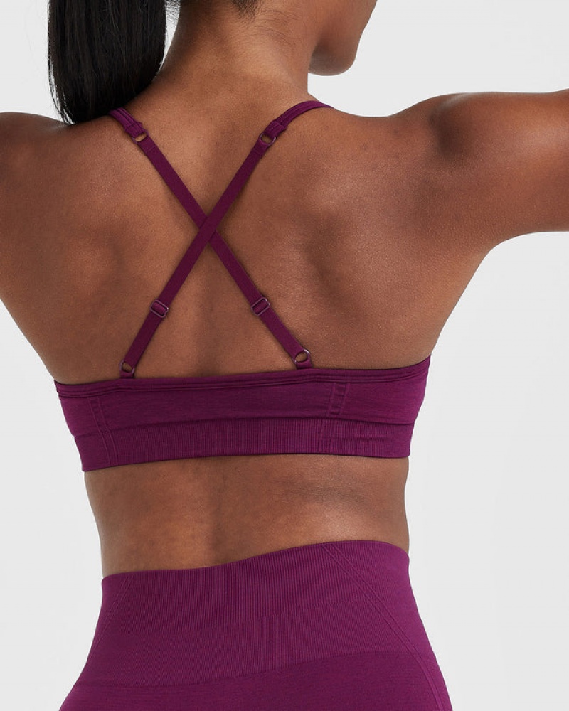 Oner Active Effortless Riemchen Bralette Sports Bras Lila | TVGEWRS-34