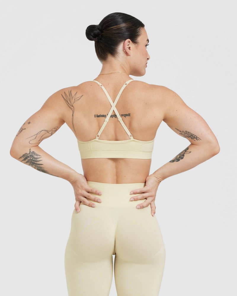 Oner Active Effortless Riemchen Bralette Sports Bras Hellgelb | ZOKDEJV-05