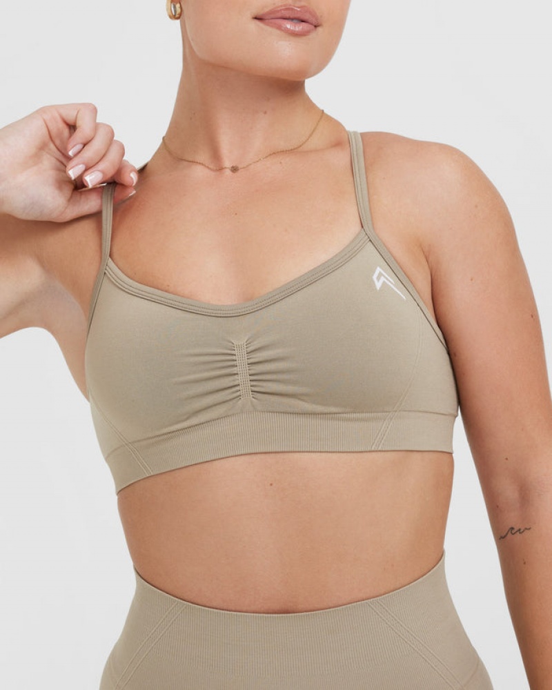 Oner Active Effortless Riemchen Bralette Sports Bras Grau | CVFXSRM-27