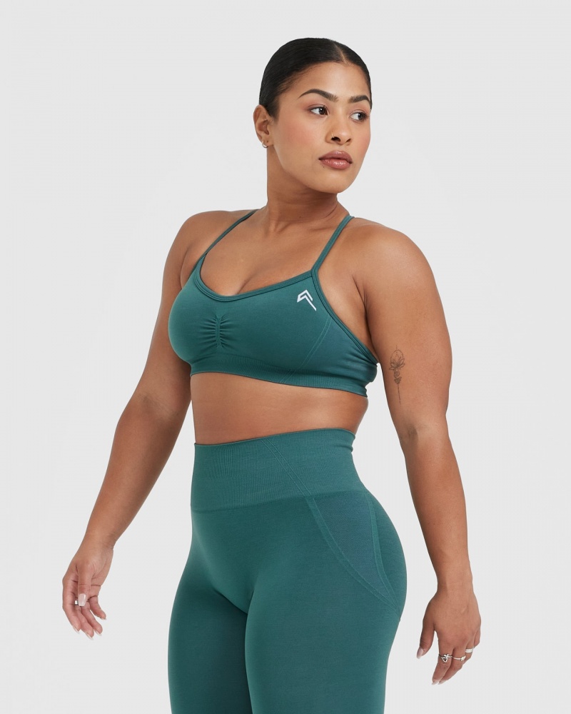 Oner Active Effortless Riemchen Bralette Sports Bras Blau Türkis | LTCNKGZ-58