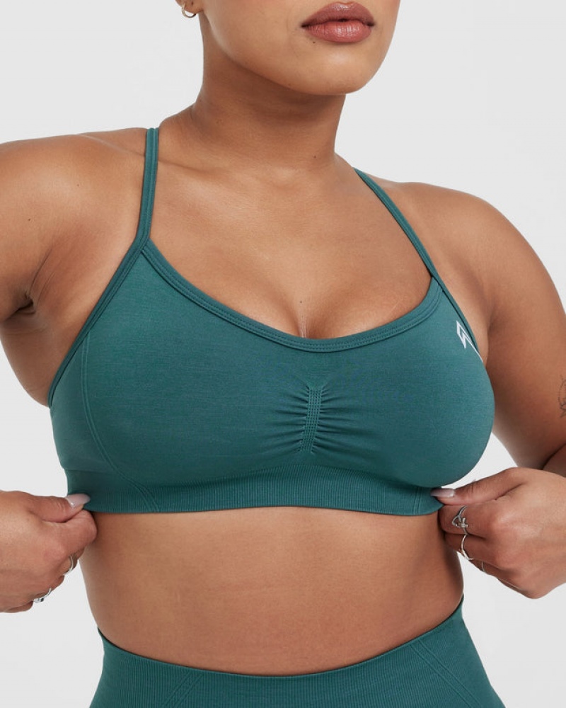 Oner Active Effortless Riemchen Bralette Sports Bras Blau Türkis | LTCNKGZ-58