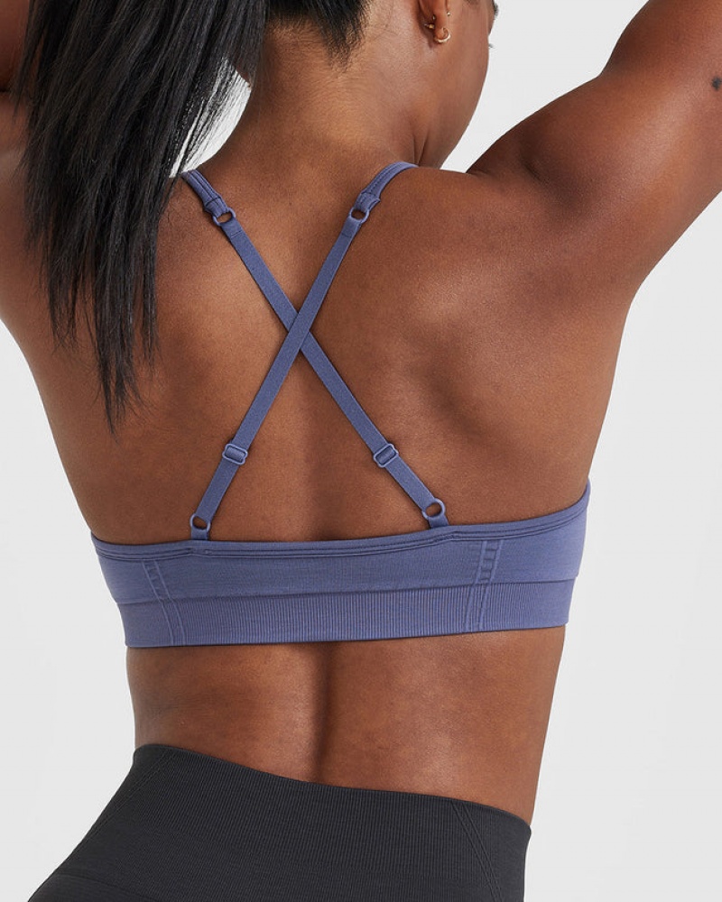 Oner Active Effortless Riemchen Bralette Sports Bras Blau | EHNIDRL-52