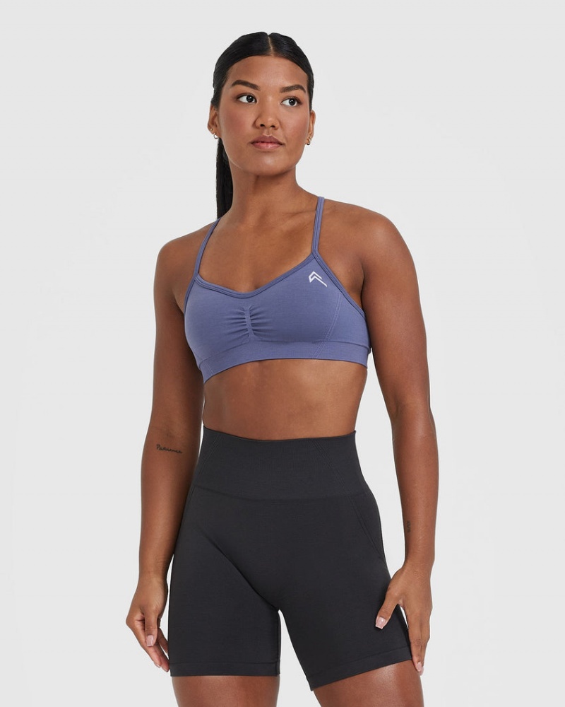 Oner Active Effortless Riemchen Bralette Sports Bras Blau | EHNIDRL-52