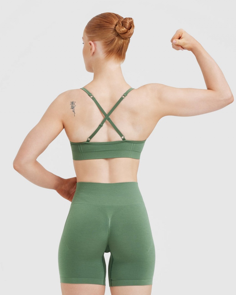 Oner Active Effortless Riemchen Bralette Sports Bras Grün | NRQYZBC-45