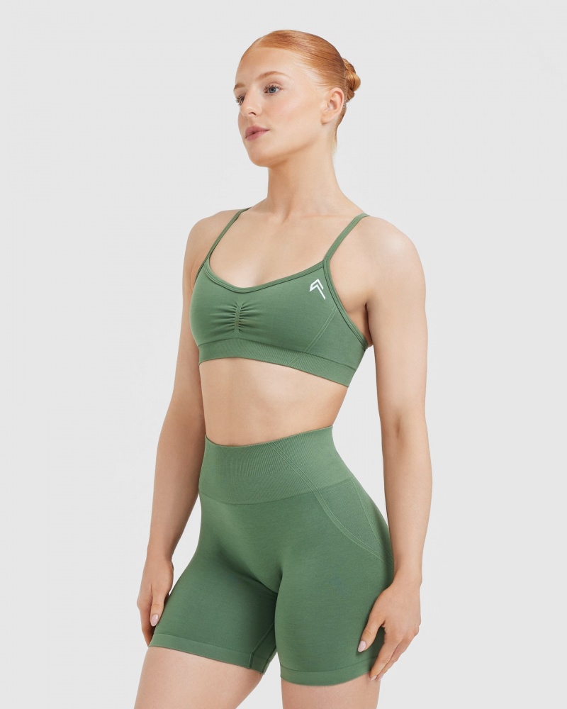 Oner Active Effortless Riemchen Bralette Sports Bras Grün | NRQYZBC-45