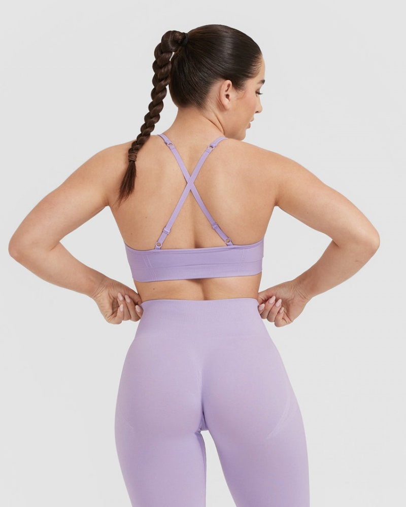 Oner Active Effortless Riemchen Bralette Sports Bras Lila | IYXSAZN-93