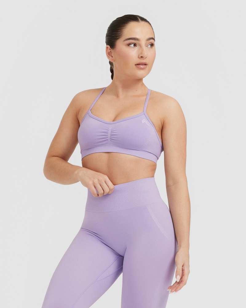 Oner Active Effortless Riemchen Bralette Sports Bras Lila | IYXSAZN-93