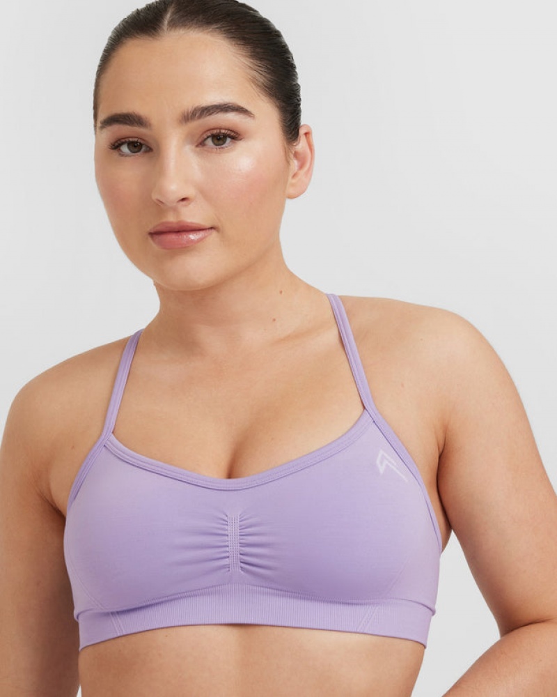 Oner Active Effortless Riemchen Bralette Sports Bras Lila | IYXSAZN-93