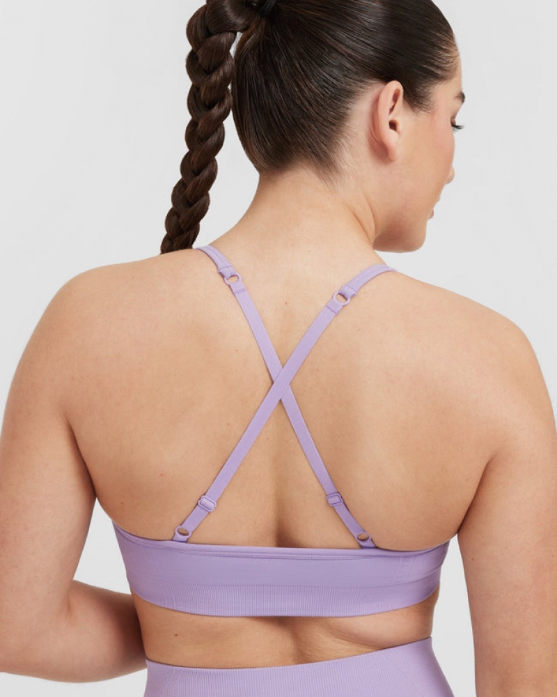 Oner Active Effortless Riemchen Bralette Sports Bras Lila | IYXSAZN-93