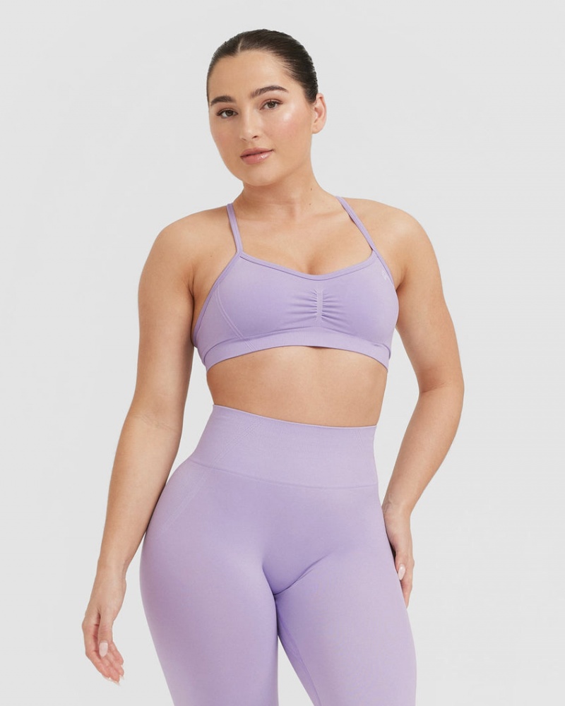 Oner Active Effortless Riemchen Bralette Sports Bras Lila | IYXSAZN-93