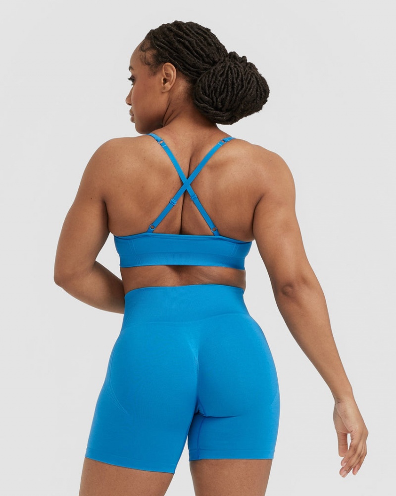 Oner Active Effortless Riemchen Bralette Sports Bras Blau | UYDAWQV-21